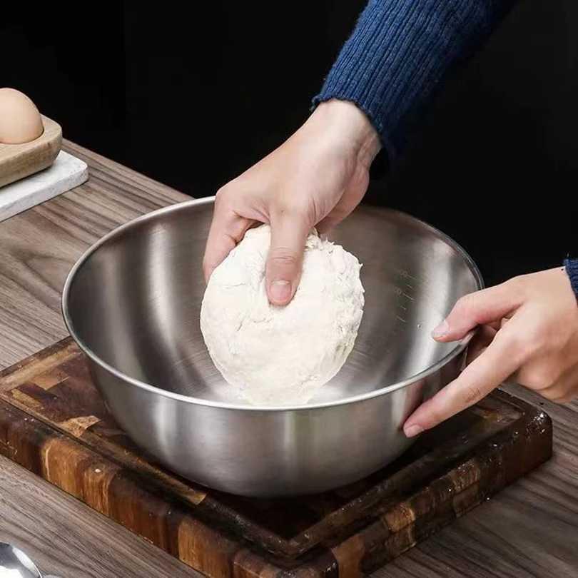 Eggy Wadah Mangkuk Stainless Steel - Solusi Praktis Memasak, Adonan Kue, dan Salad Segar, Material Kokoh, Desain Serbaguna