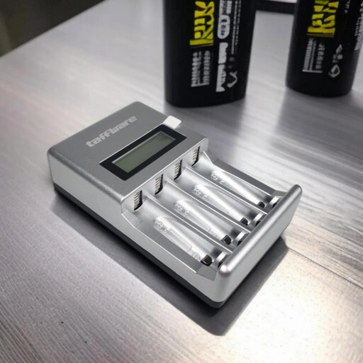 Image of Taffware Charger Baterai 4 Slot AA AAA Ni-MH NiCD - Pengisian Cepat, Tampilan LCD, Aman, Efisien IH