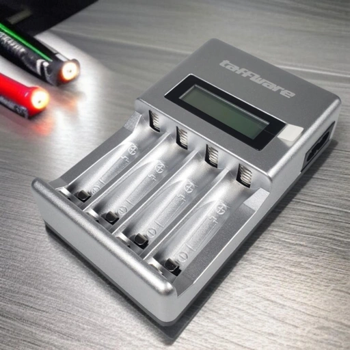 Image of Taffware Charger Baterai 4 Slot AA AAA Ni-MH NiCD - Pengisian Cepat, Tampilan LCD, Aman, Efisien IH