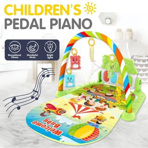 Image of PLAYOI Mainan Bayi Children's Pedal Piano Education Music Crawling Mat 518B-06 IH