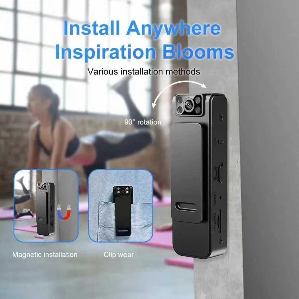Shunmaii Body Cam Mini Camera Full HD 1080p Rotating Lens - L8, Rekam Momen Penting dengan Mudah