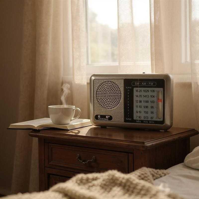 TUOXIANG Portable Radio FM Medium Short Wave Rechargeable - Menikmati Siaran Favorit dengan Lebih Mudah