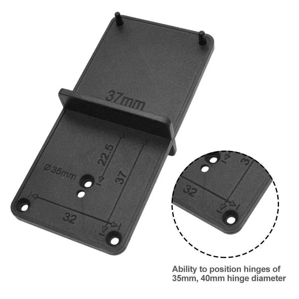 Alloet Alat Bantu Bor Engsel Pintu Hinge Hole Drill Guide 35/40mm - Presisi Lubang Engsel, Solusi Terbaik untuk Pemasangan Engsel, Desain Ergonomis
