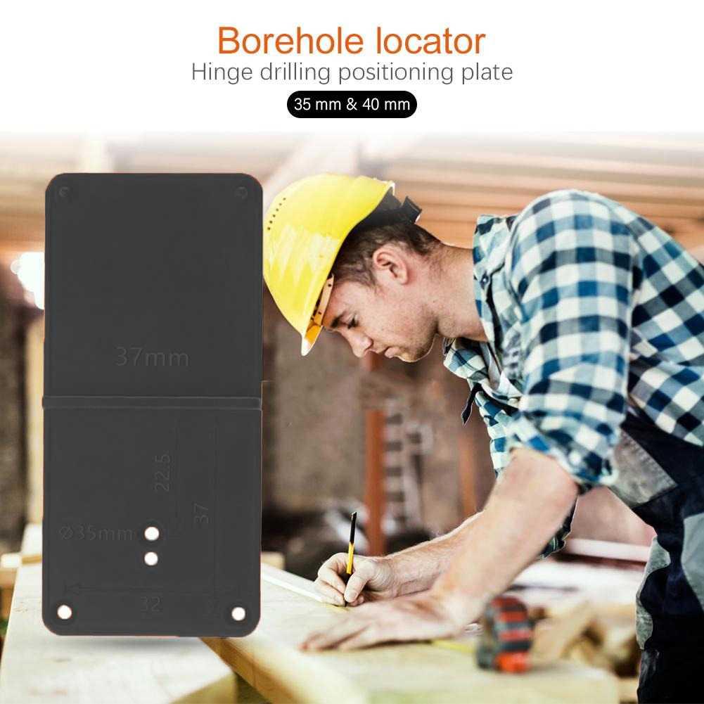 Alloet Alat Bantu Bor Engsel Pintu Hinge Hole Drill Guide 35/40mm - Presisi Lubang Engsel, Solusi Terbaik untuk Pemasangan Engsel, Desain Ergonomis