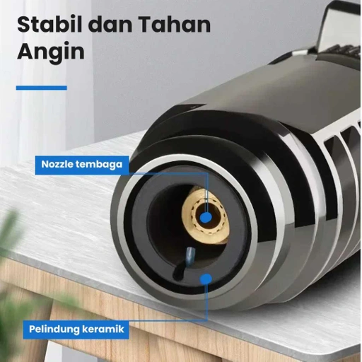 Image of FOCUS Torch Butane Gas Lighter Blue Flame Windproof Adjustable - Kekuatan Api Tinggi, Hemat Gas, Aman, Portable IH
