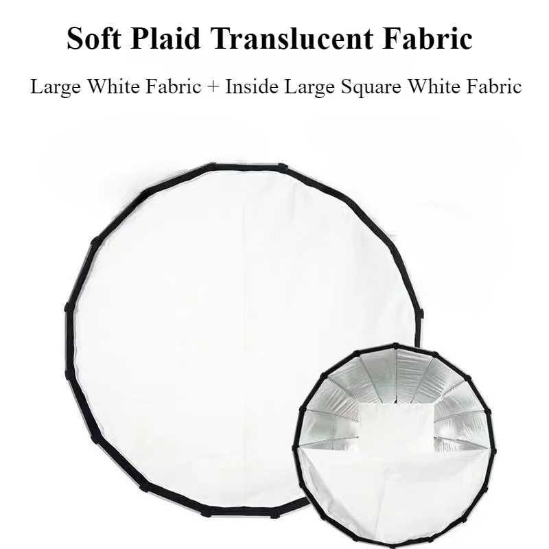 SOFTA Softbox Reflector Parabolic Baorong Mount 90cm - Cahaya Lembut, Merata, dan Artistik