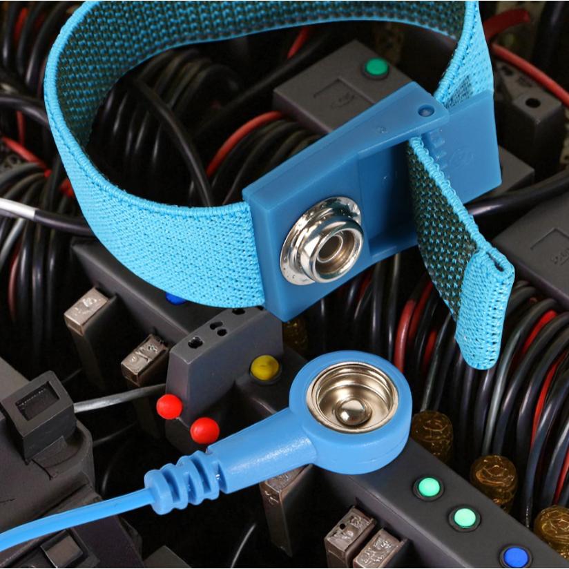 LEKO Anti Static Wrist Strap Tali Anti Listrik Statis - Lindungi dari Setruman Listrik, Cocok untuk Reparasi Elektronik