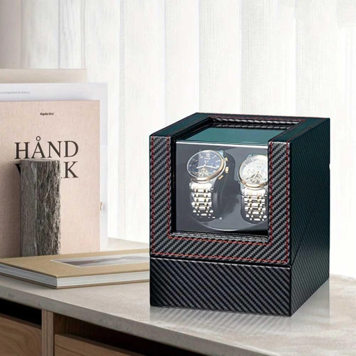 Image of ZOEJOE Watch Winder Pemutar Jam Tangan Otomatis - Jaga Jam Tangan Anda Tetap Akurat, Tampil Elegant
