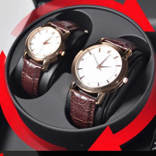 Image of ZOEJOE Watch Winder Pemutar Jam Tangan Otomatis - Jaga Jam Tangan Anda Tetap Akurat, Tampil Elegant