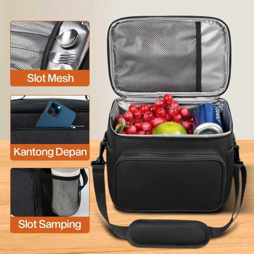 Image of WILLSTAR Tas Piknik Hot and Cold Insulated Lunch Bag Leakproof 10L - WS25