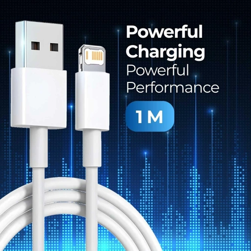 Image of Apple Kabel Data Lightning Multifungsi - Pengisian Cepat dan Transfer Data, TPE Material IH