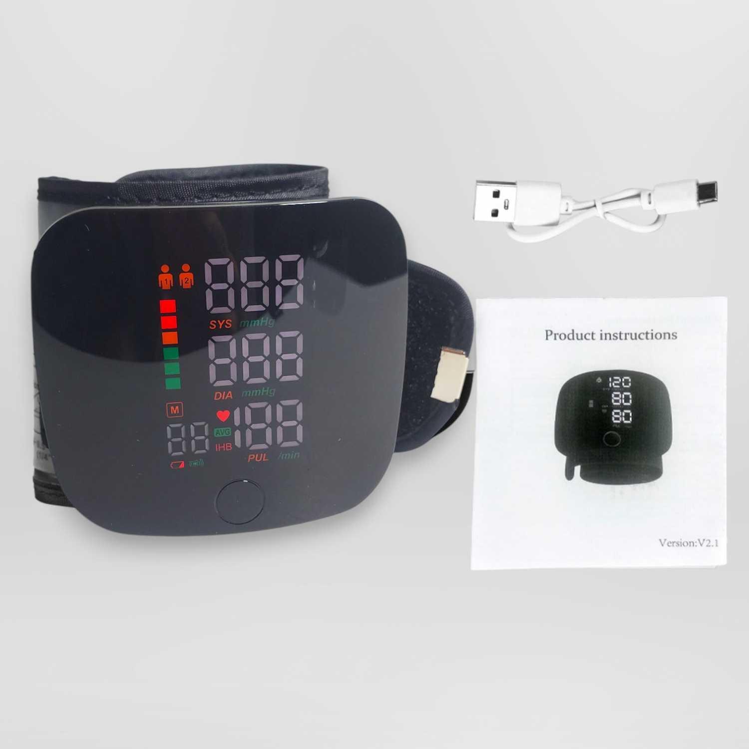 TaffOmicron Tensimeter Digital Pengukur Tekanan Darah - Akurasi Tinggi, Suara Bahasa Indonesia, Manset Antibakteri