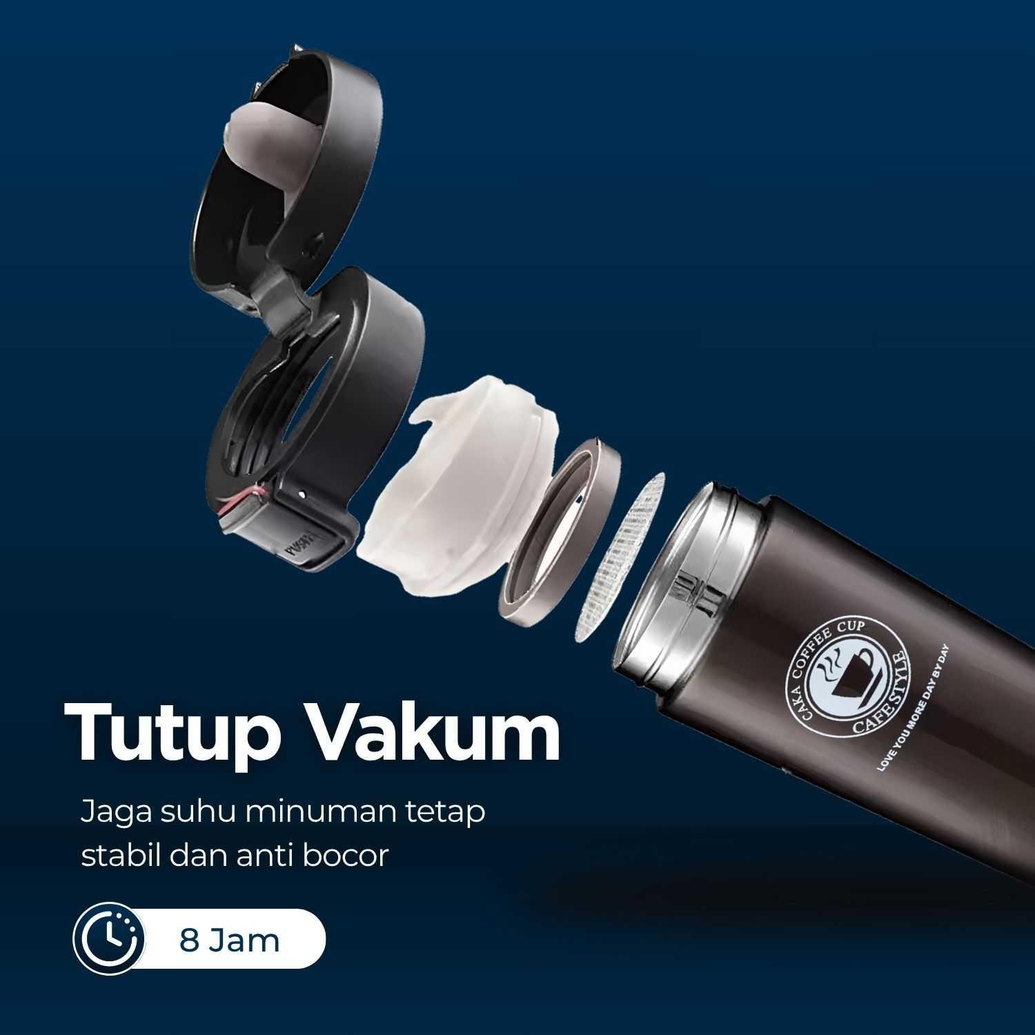 ANY Botol Minum Termos Coffee Tea Tumbler Bottle Stainless Steel 510ml - AN5, Teknologi Lapisan Ganda - Efisiensi Penyimpanan Suhu, Desain Stylish