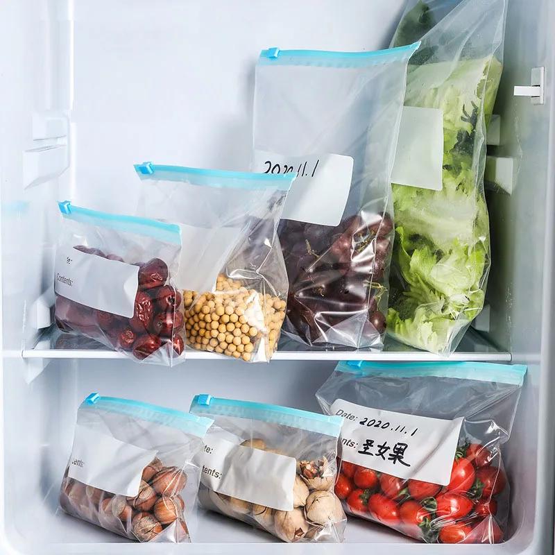 MEIDU Kantong Plastik Organizer Makanan Ziplock - Menjaga Kesegaran Makanan Lebih Lama, Praktis dan Efisien