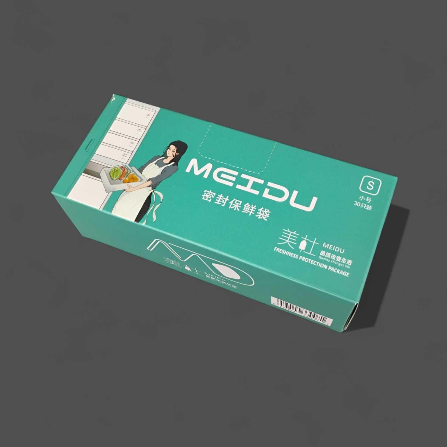 MEIDU Kantong Plastik Organizer Makanan Ziplock - Menjaga Kesegaran Makanan Lebih Lama, Praktis dan Efisien
