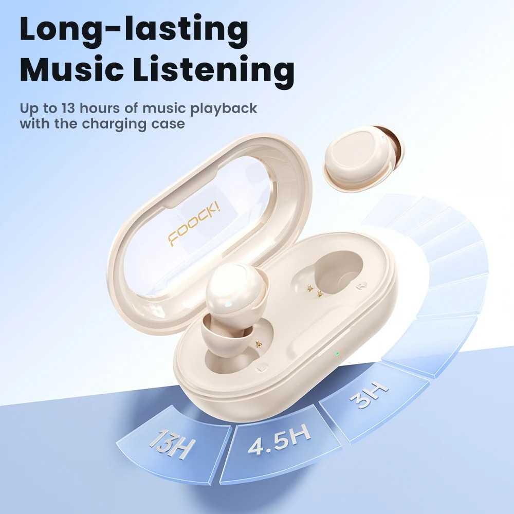 Toocki Earphone Bluetooth 5.3 TWS In-ear ENC Waterproof - Kualitas Suara Premium, Desain Anti-Tekanan