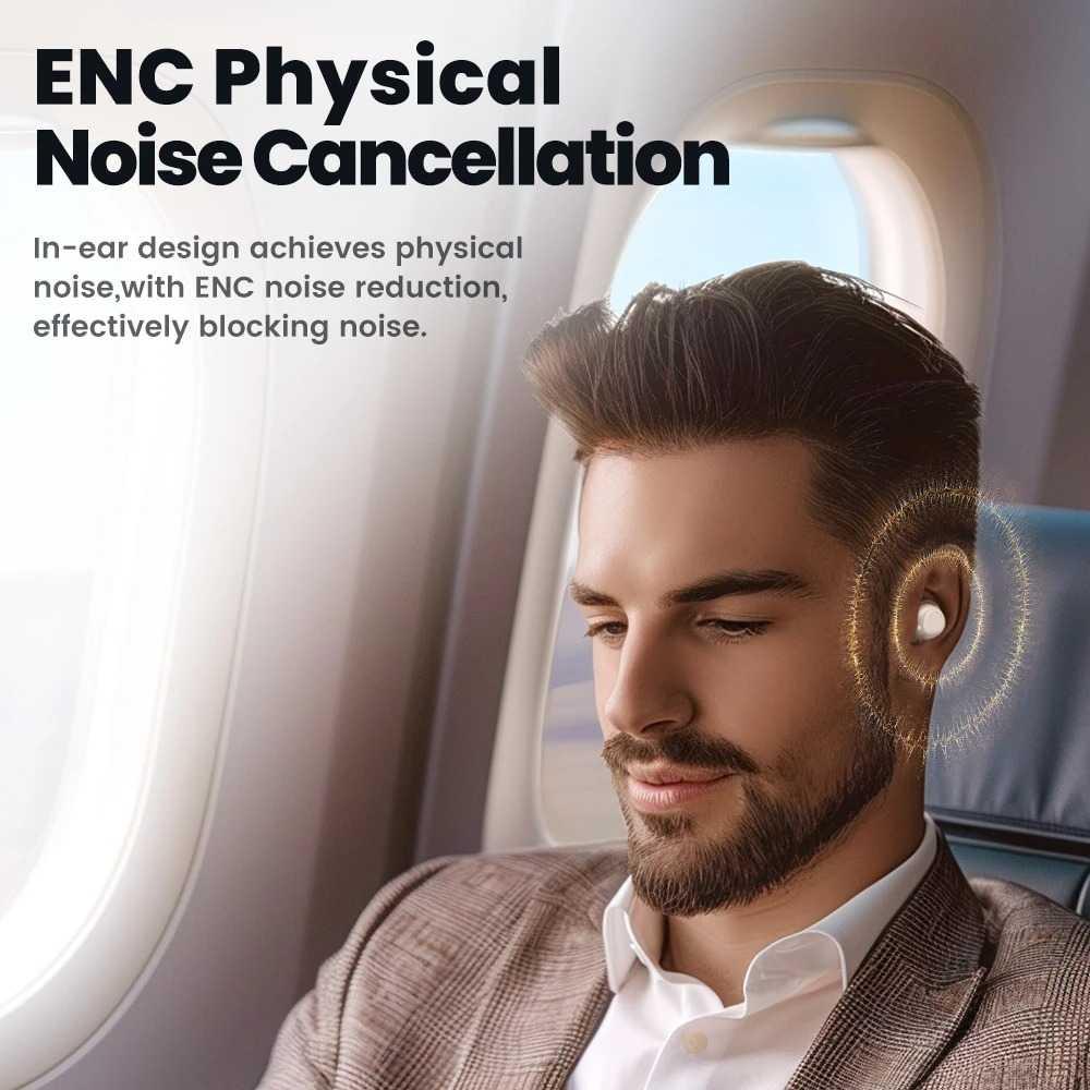 Toocki Earphone Bluetooth 5.3 TWS In-ear ENC Waterproof - Kualitas Suara Premium, Desain Anti-Tekanan