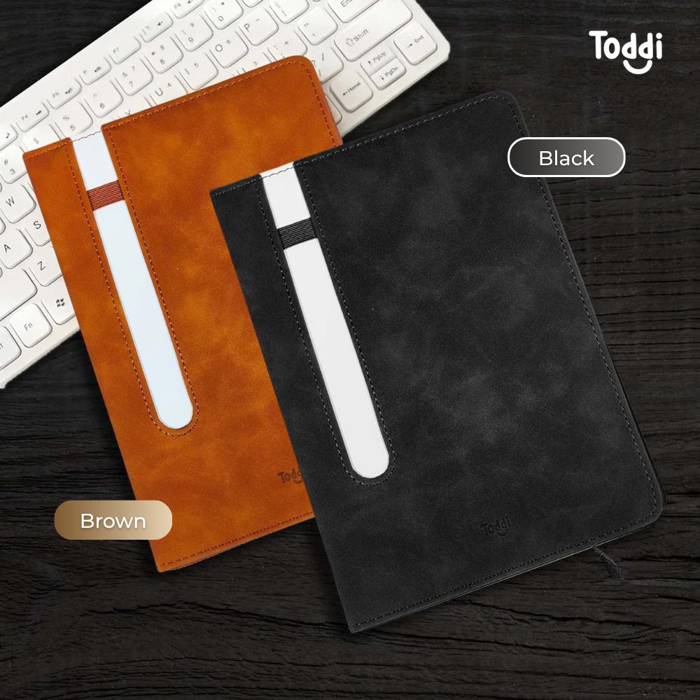 Toddi Buku Jurnal Hardcover Notebook Diary A5 80GSM - Menulis Tanpa Batas, Desain Fleksibel