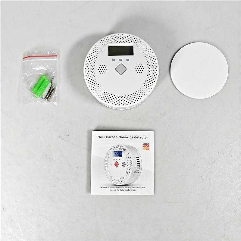 DYGSM Alat Pendeteksi Karbon Monoksida Smart CO Detector - Deteksi Gas Beracun, Lindungi Keluarga, Alarm Suara 90 dB, Tuya WiFi