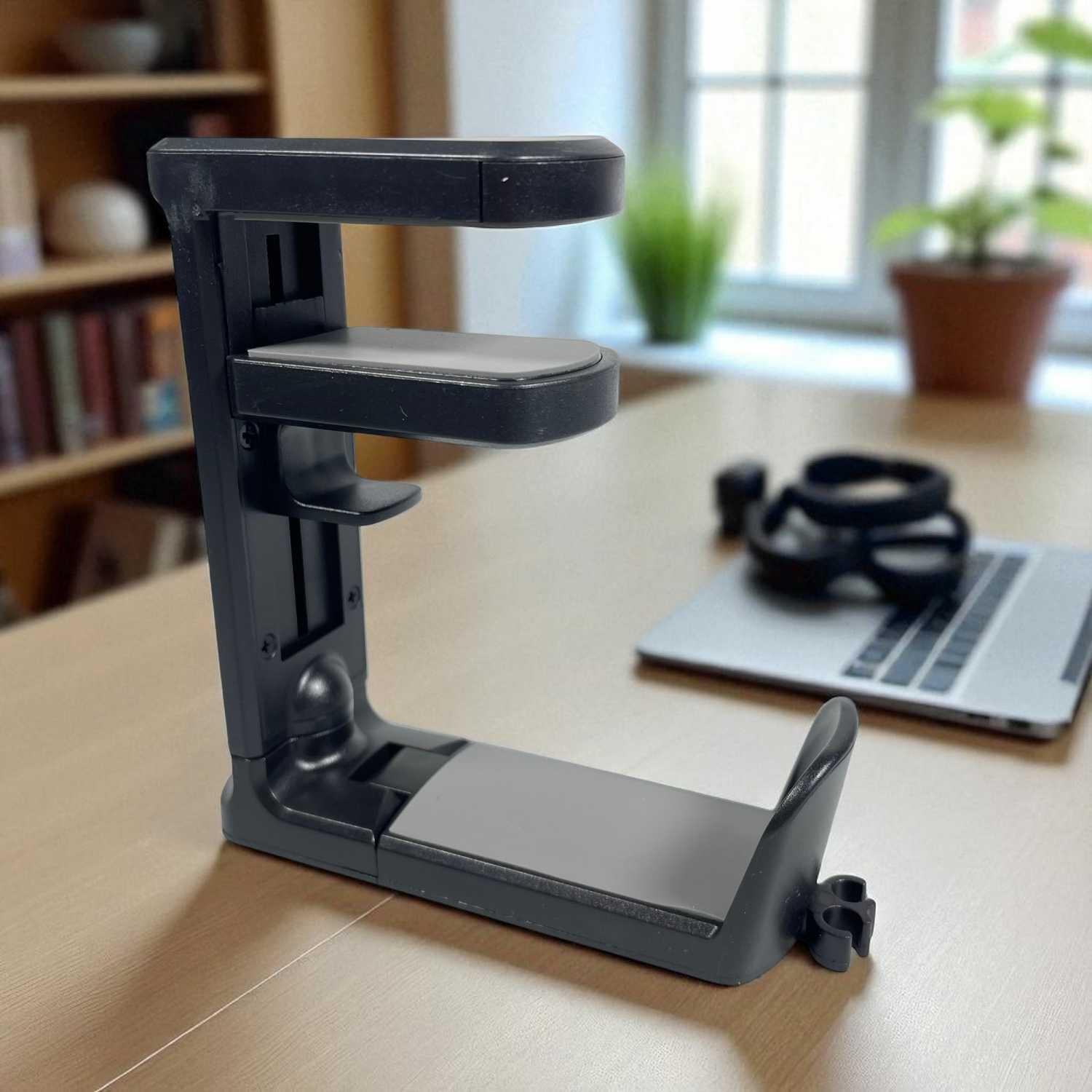 Romoral Gantungan Headphone Hanger Holder Clamp Desk Mount - RO01, Pengaturan Headphone Elegan - Kenyamanan Ekstra, Desain Modern