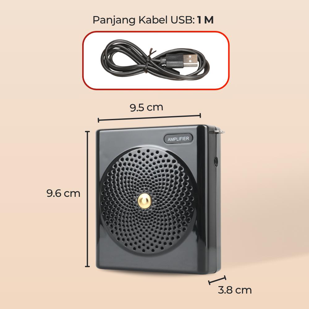 Burt-s Speaker Pinggang Bluetooth Voice Amplifier - Suara Kencang, Nyaman dan Praktis, Desain Ergonomis