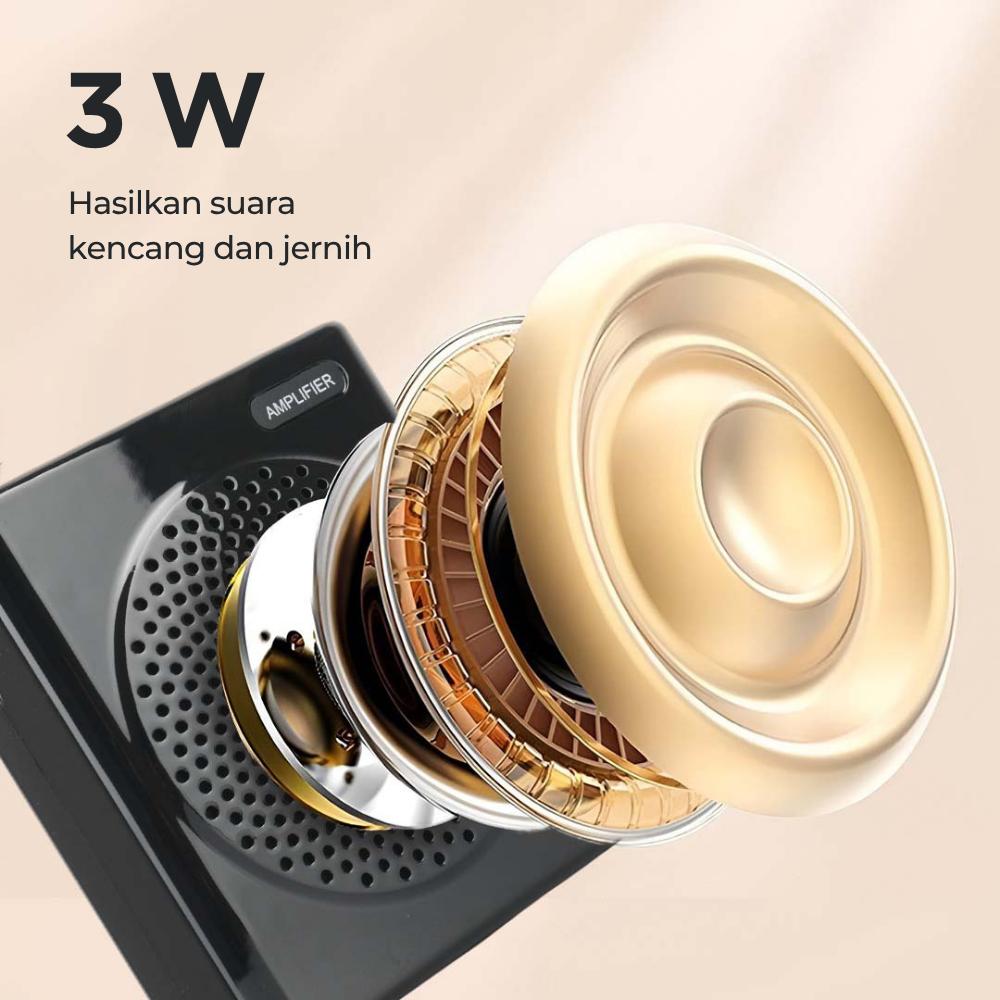 Burt-s Speaker Pinggang Bluetooth Voice Amplifier - Suara Kencang, Nyaman dan Praktis, Desain Ergonomis