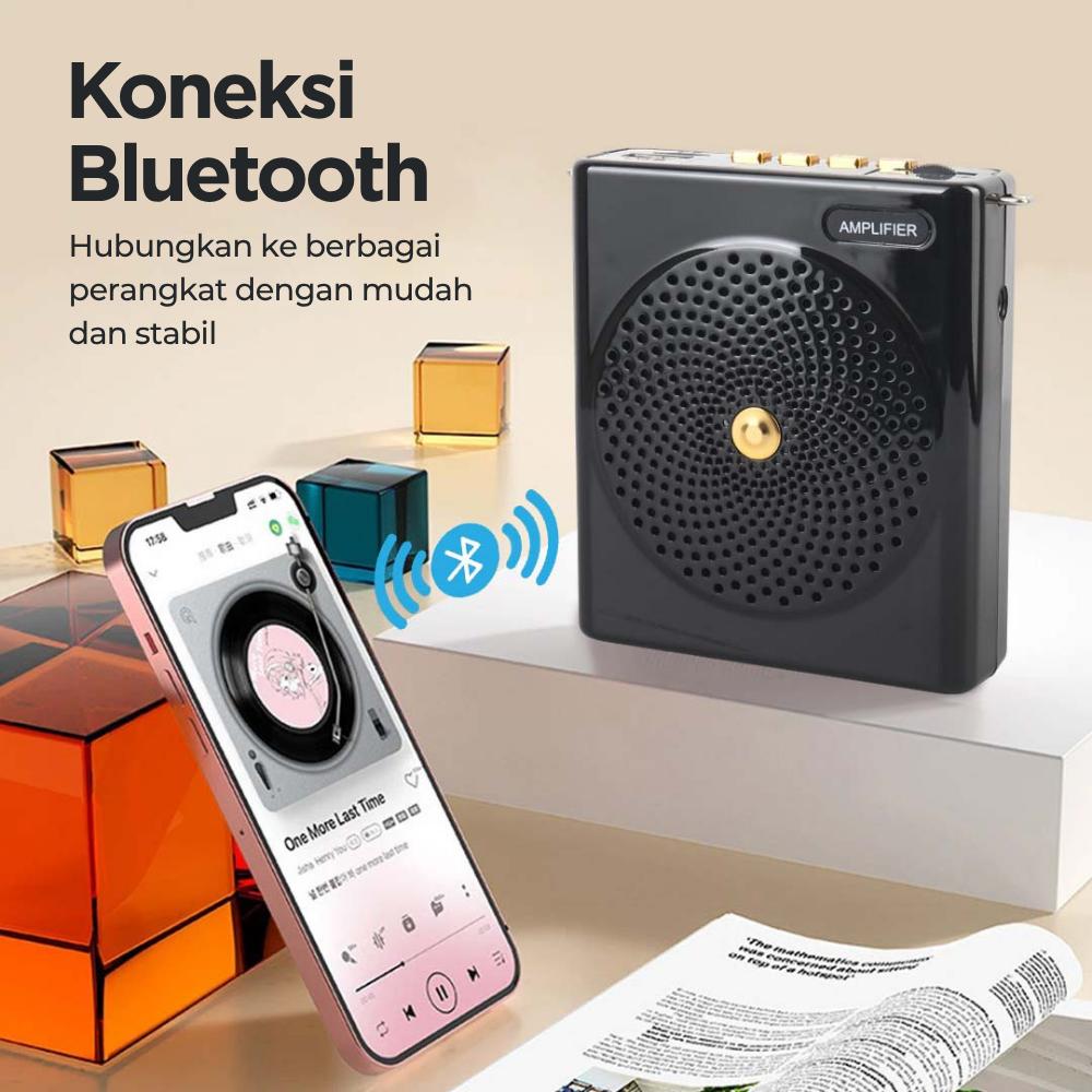 Burt-s Speaker Pinggang Bluetooth Voice Amplifier - Suara Kencang, Nyaman dan Praktis, Desain Ergonomis
