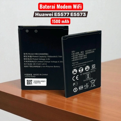 Image of Huawei Baterai Modem WiFi E5577 E5573 1500mAh - Performa Optimal, Koneksi Tanpa Gangguan IH