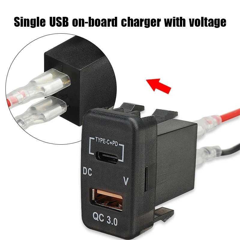 WAIMEI Car Charger Mobil 2 Port PD QC 3.0 - Pengisian Cepat, Kompatibel Honda