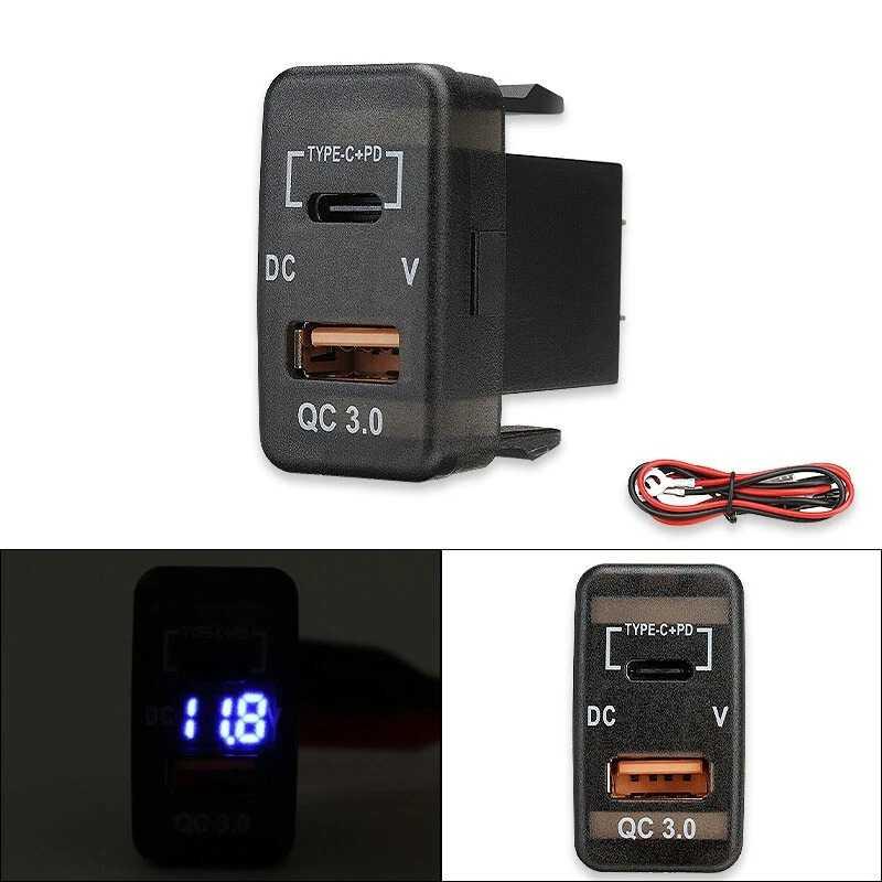 WAIMEI Car Charger Mobil 2 Port PD QC 3.0 - Pengisian Cepat, Kompatibel Honda