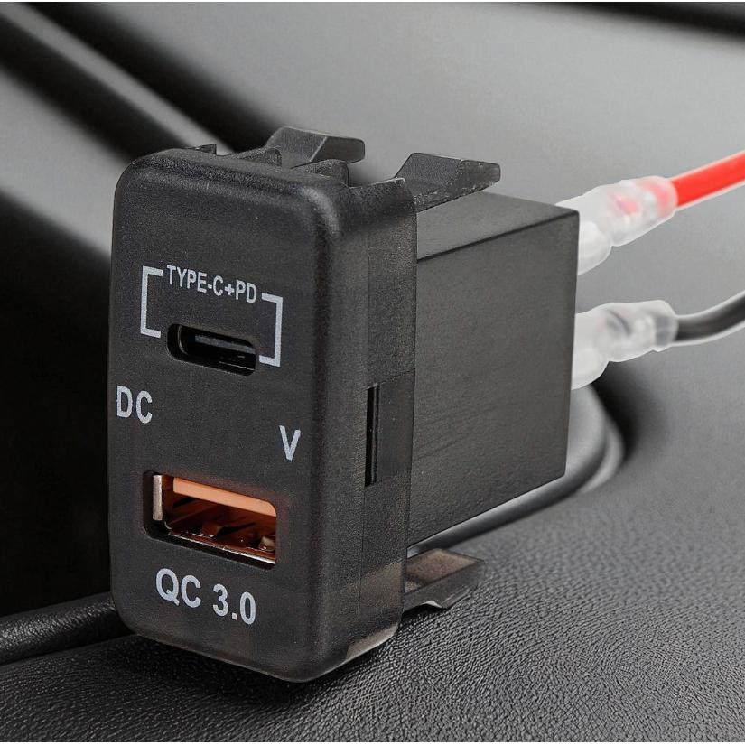 WAIMEI Car Charger Mobil 2 Port PD QC 3.0 - Pengisian Cepat, Kompatibel Honda