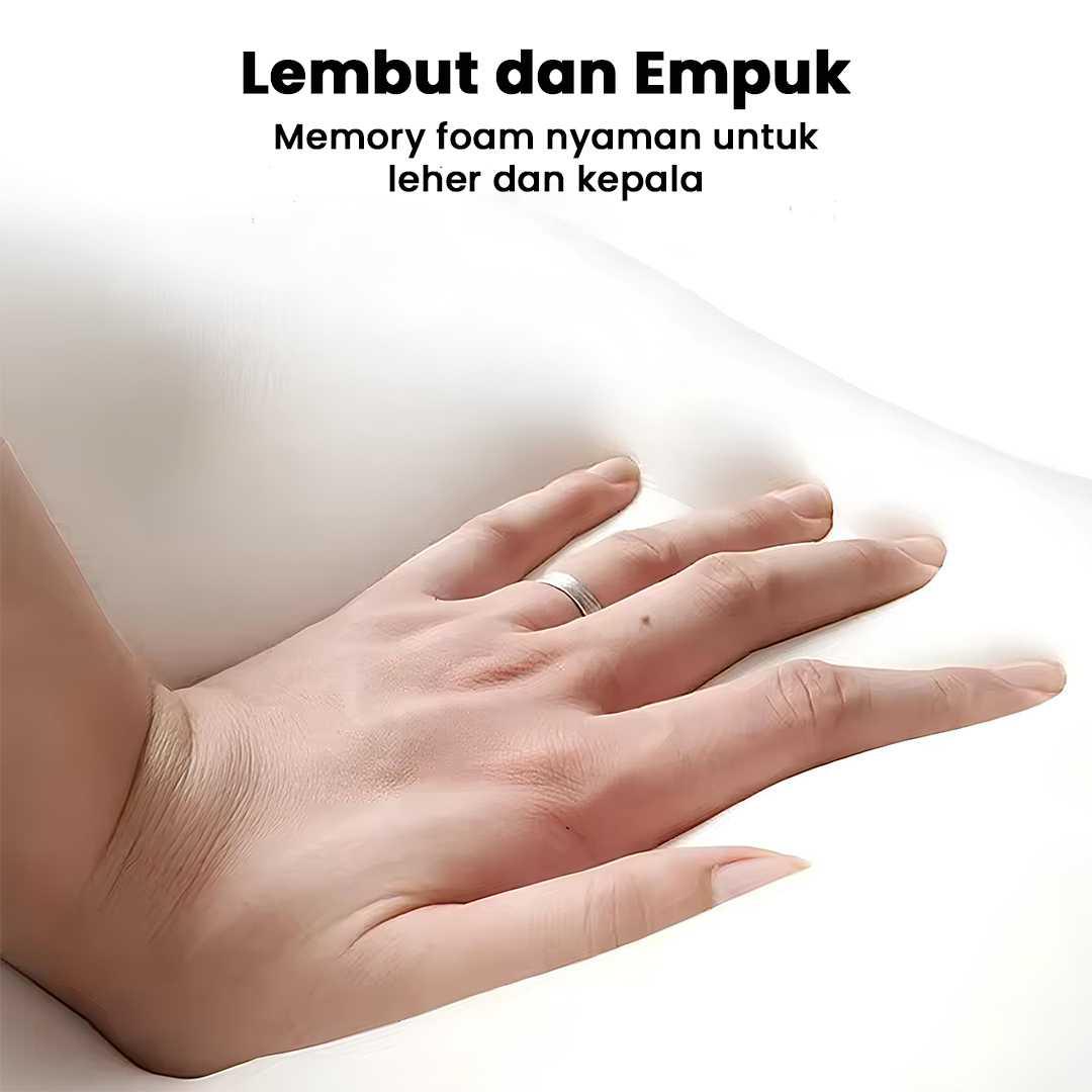 MALUOKASA Bantal Punggung Mobil Memory Foam Lumbar Support - M3D, Nyaman Berkendara Tanpa Pegal dan Kaku