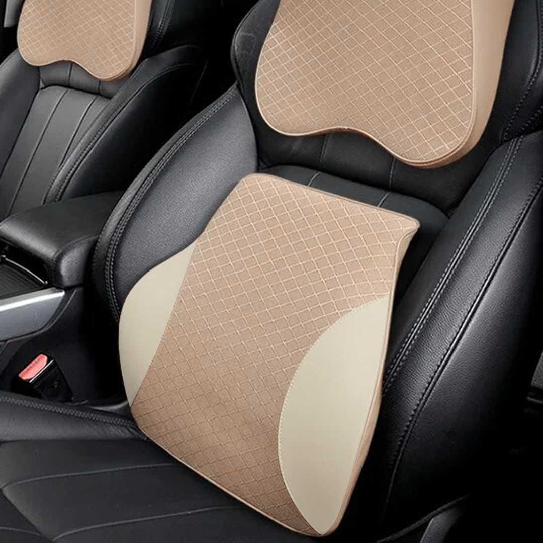 MALUOKASA Bantal Punggung Mobil Memory Foam Lumbar Support - M3D, Nyaman Berkendara Tanpa Pegal dan Kaku