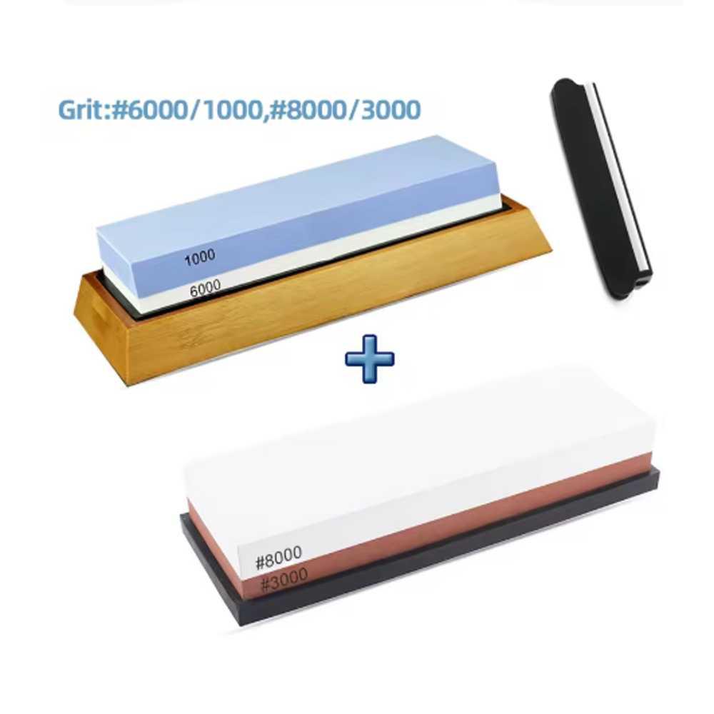 Onetwone Batu Asah Pisau Whetstone Sharpener 1000/6000 8000/3000 - Tajam Sempurna, Material White Corundum