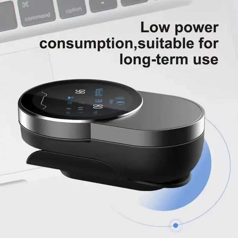 Yonker Pulse Oximeter Ukur Oksigen Darah - Pantau Kesehatan Keluarga, Tampilan TFT 1.28 Inch
