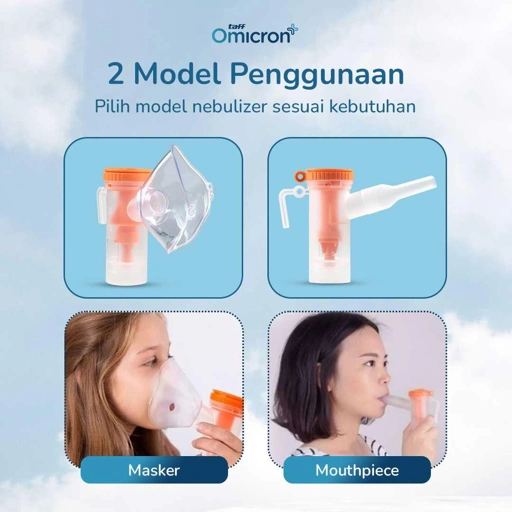 Image of TaffOmicron Nebulizer Terapi Pernapasan - Uap Halus, Volume Teratur, Mesin Senyap