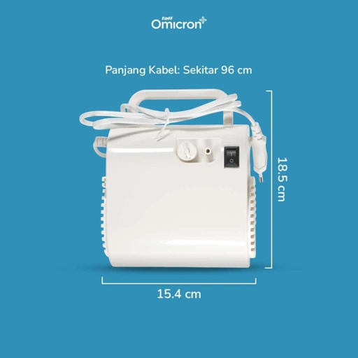 Image of TaffOmicron Nebulizer Terapi Pernapasan - Uap Halus, Volume Teratur, Mesin Senyap