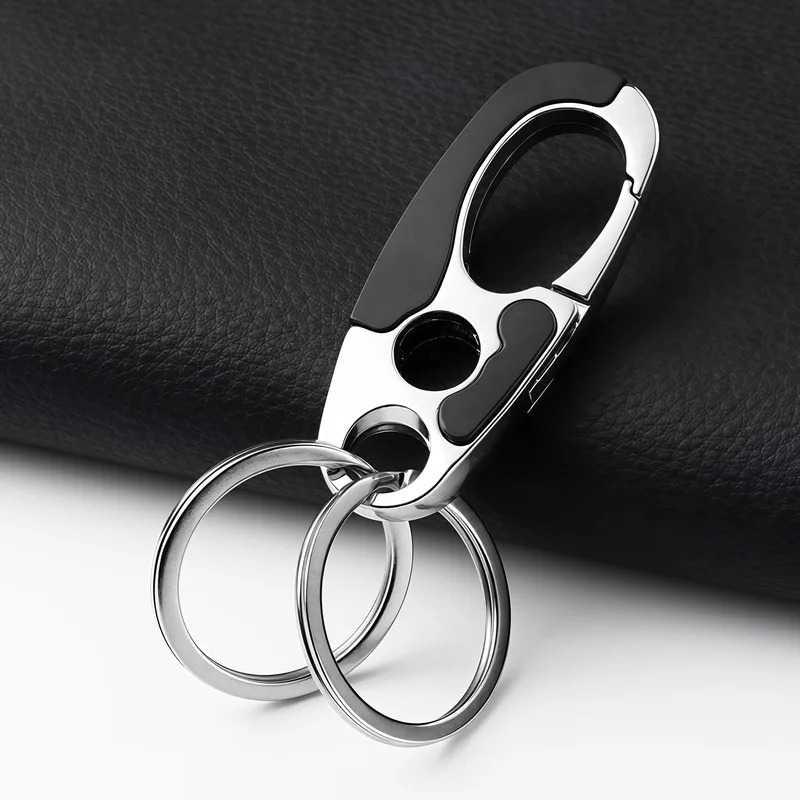 SINNYA Karabiner Gantungan Tas Zinc Alloy Double Ring - Keamanan dan Kekuatan, Fleksibilitas Ganda