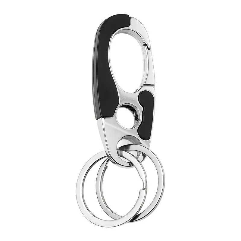 SINNYA Karabiner Gantungan Tas Zinc Alloy Double Ring - Keamanan dan Kekuatan, Fleksibilitas Ganda