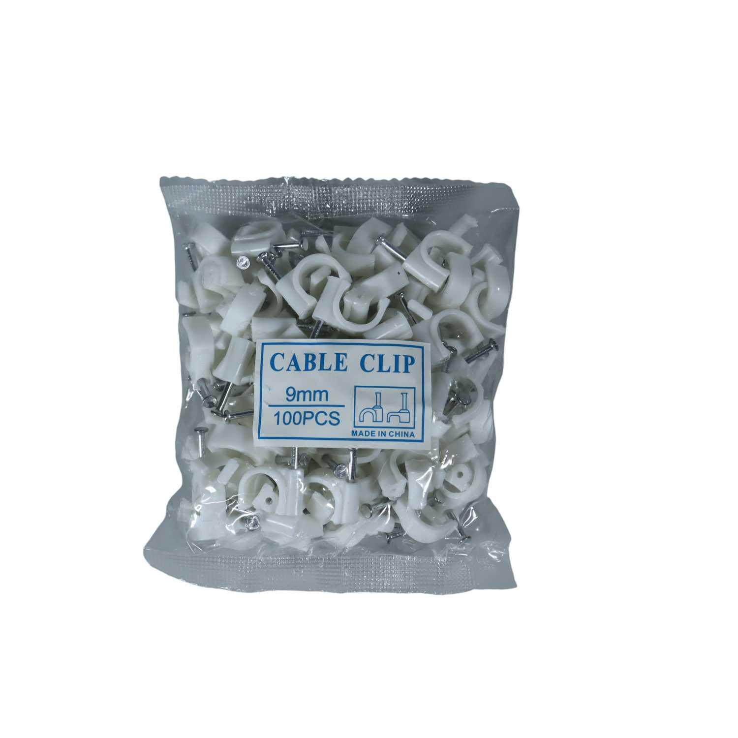 Taffware Klip Kabel Cable Clip Round Wire Management - Organisasi Kabel Praktis, Tanpa Risiko Kerusakan, Tahan Lama