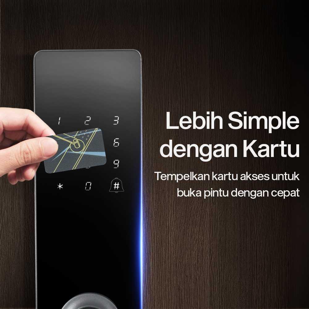 MAISUSTY Smart Door Lock TTLock App Password Access Card - G3, Tingkatkan Keamanan Rumah dengan 4 Mode Akses