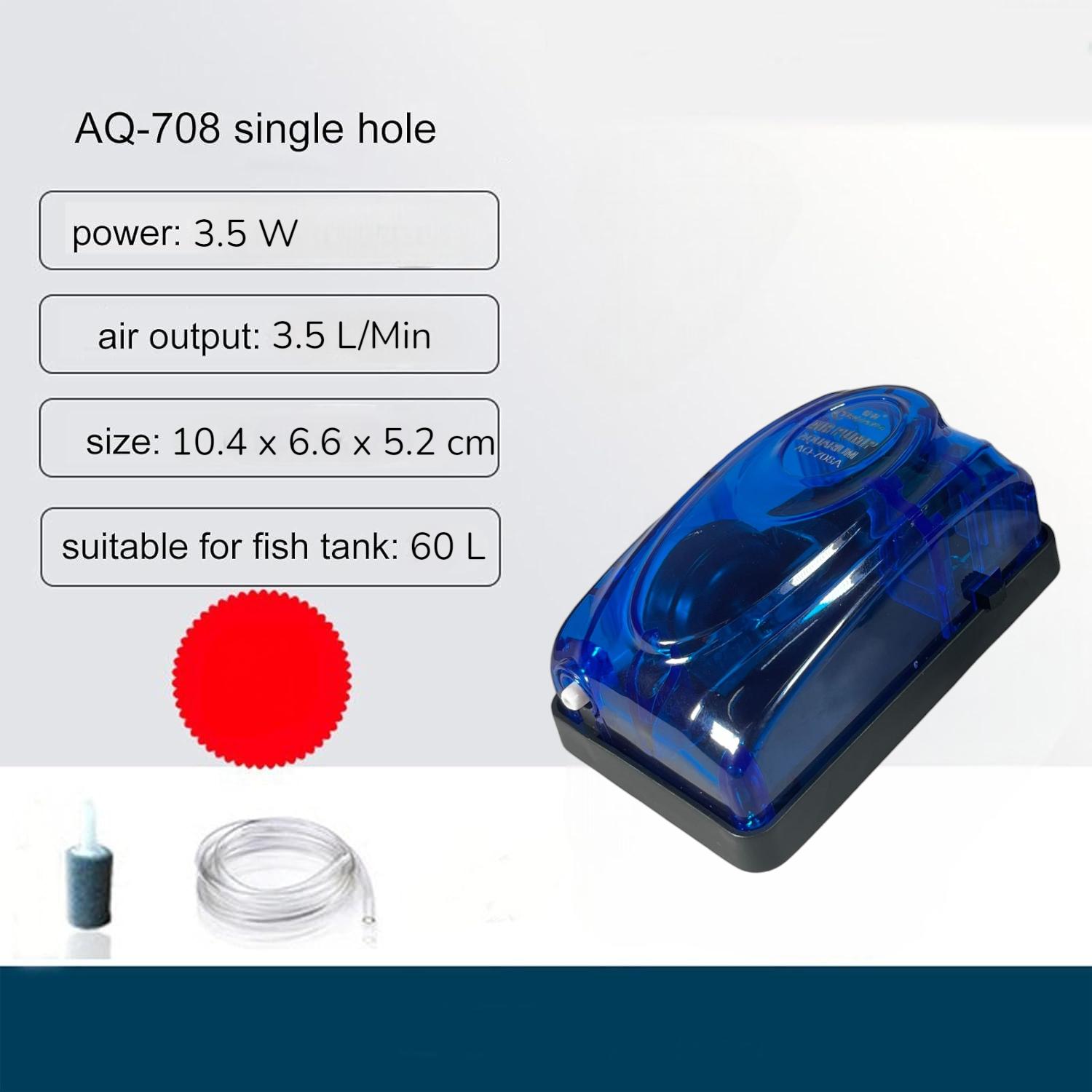 TEQIANG Aerator Pompa Oksigen Akuarium Oxygen Pump - Menjaga Kesehatan Ikan dengan Efektif, Hemat Energi
