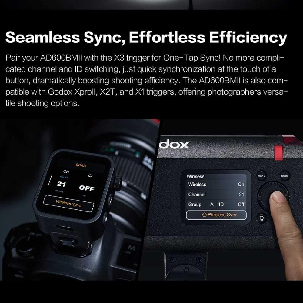 Godox Flash Camera Wireless TTL 3in1 - Pencahayaan Sempurna, Fotografi Studio, Pernikahan