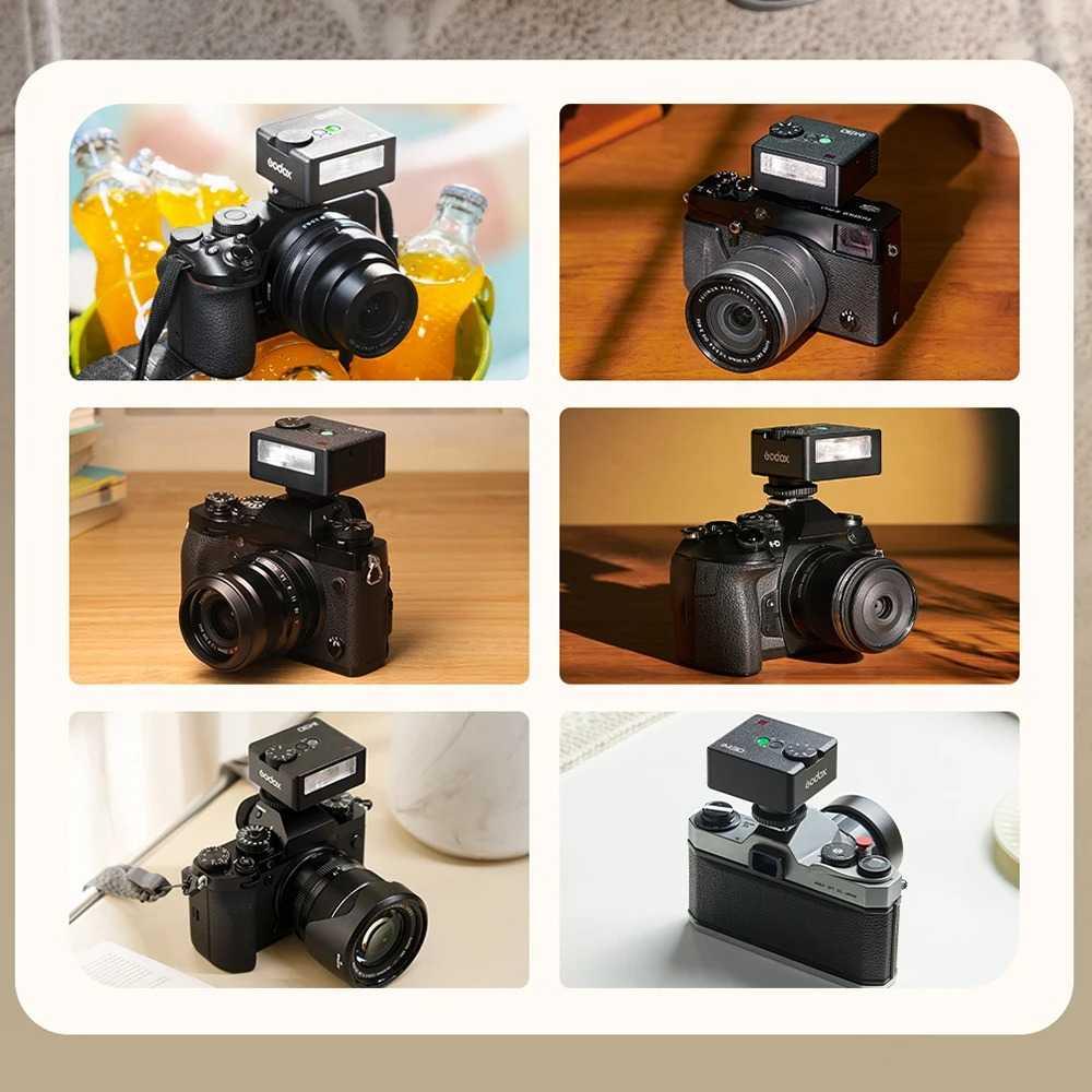 Godox Flash Camera Wireless 6500K GN15 7 Level Mini Pocket - iM30, Pencahayaan Superior dan Portabel