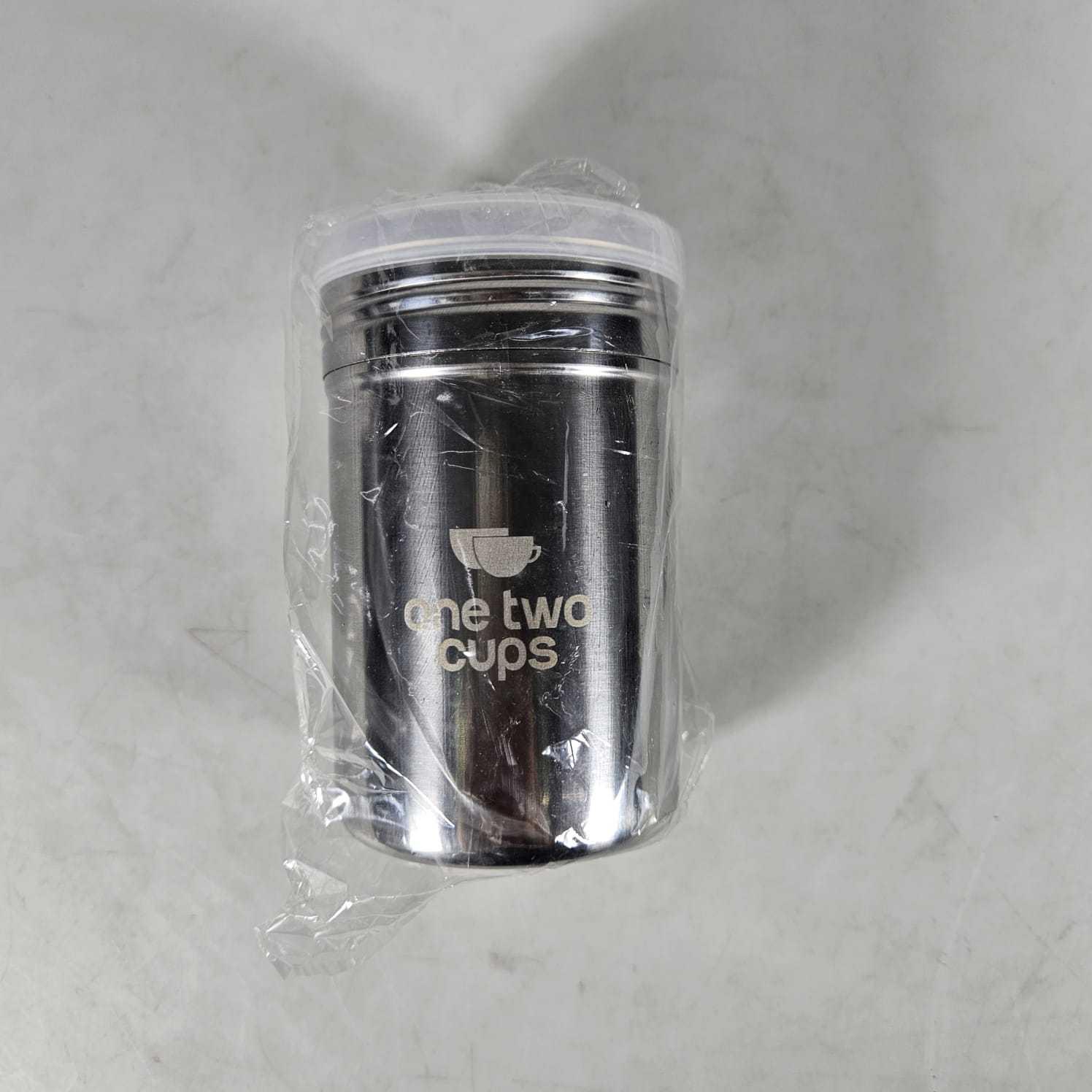 One Two Cups Powder Shaker Stainless Steel 410 - Menghadirkan Bubuk Coklat Tanpa Gumpalan, Tersedia dalam 3 Ukuran