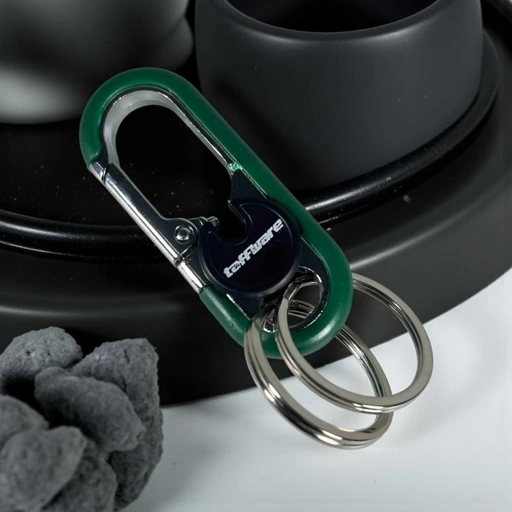 Image of Taffware Gantungan Kunci Carabiner Stainless Steel - Desain Minimalis, Keamanan Kunci - Stylish