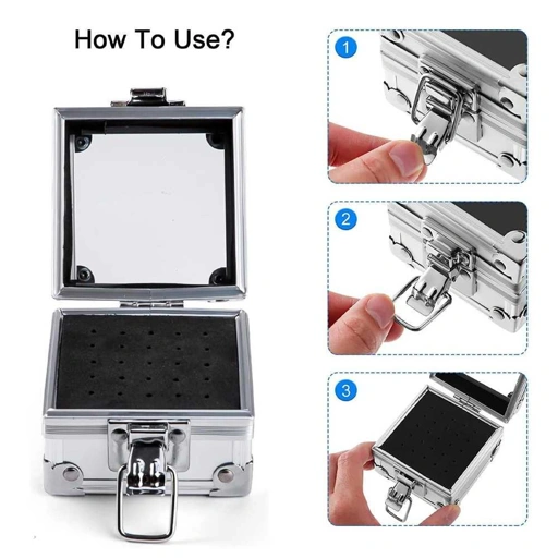 Image of KADS Kotak Penyimpanan Mata Bor Kuku Nail Drill Art Bit Box 25 Slot KDS-25, Menjaga Kualitas Mata Bor Kuku dengan Lebih Teratur dan Profesional Solusi