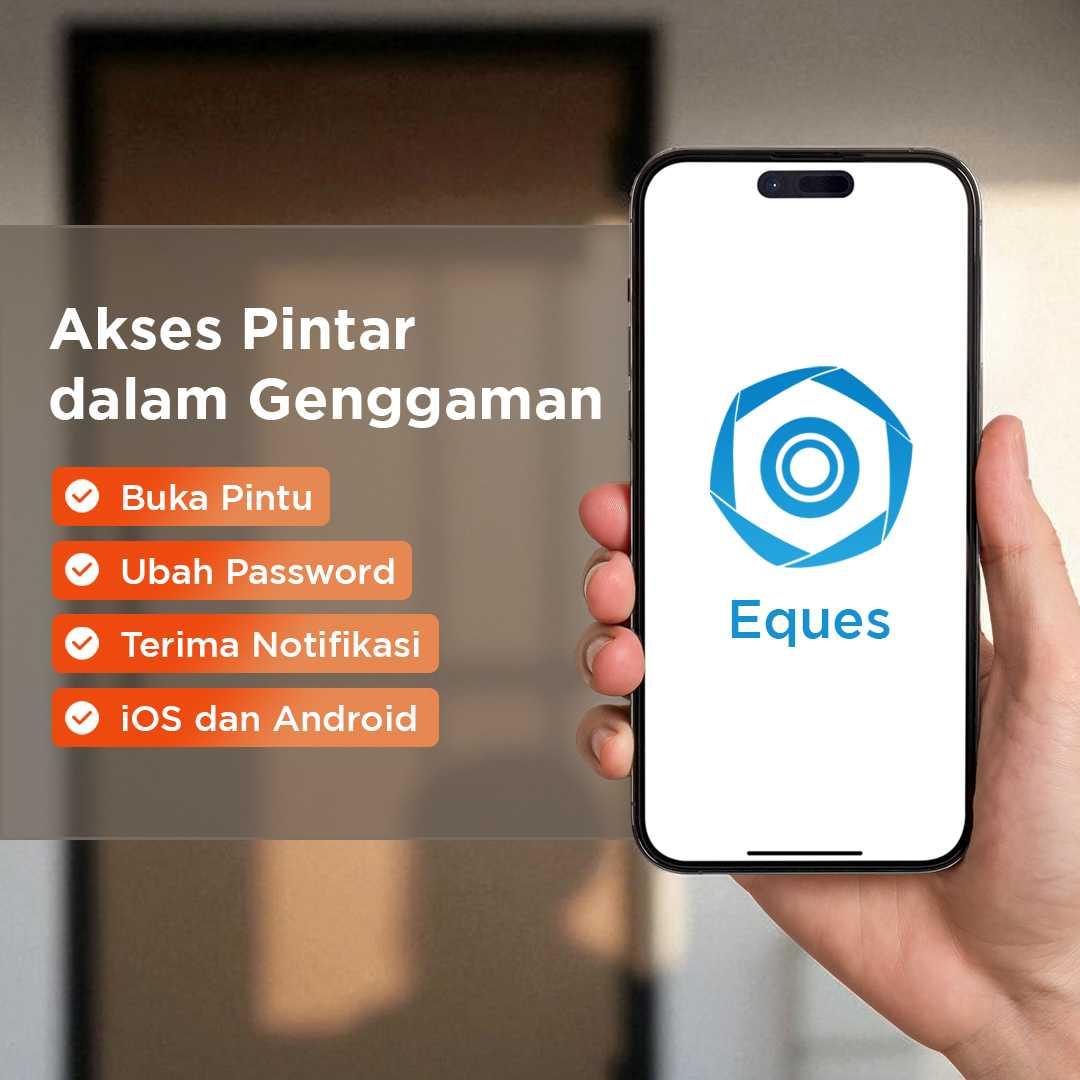 Joneytech Smart Door Lock Fingerprint Face Recognition - Tingkatkan Keamanan dengan 6 Mode Akses, Sistem Alarm, dan Intercom, Praktis dan Aman