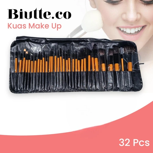 Image of Biutte.co Professional Brush Make Up 32 Set - Aneka Riasan Flawless, Praktis. Tas Penyimpanan Mewah