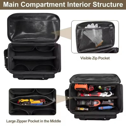 Image of YISHENG Tas Perkakas Storage Tool Handbag - Ruang Luas, Akses Cepat, Terorganisir, Ideal untuk Kerja Aktif